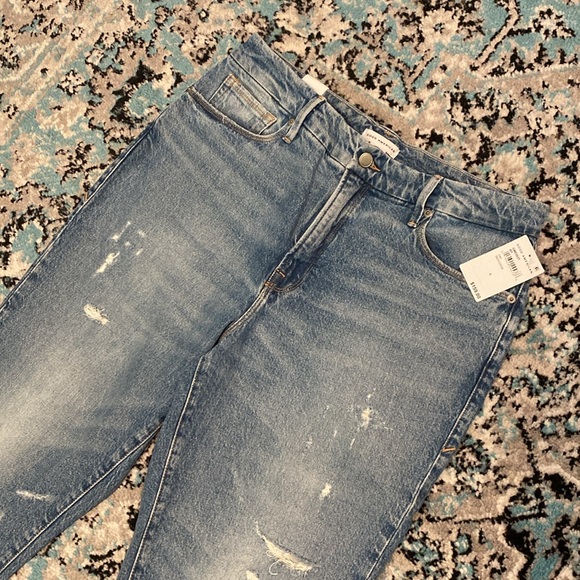 Women’s Good American The Weekender Jeans GWE062T Indigo046 Size - Picture 5 of 15